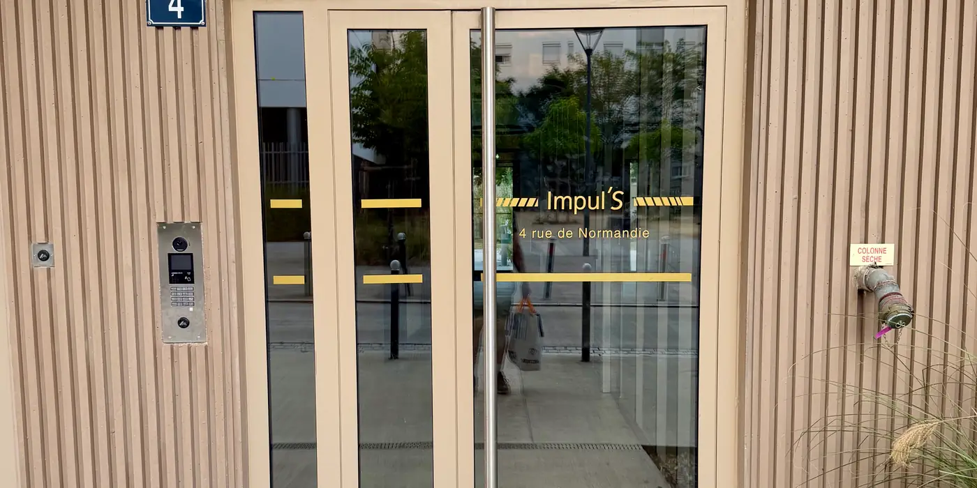 Entrée de la résidence Impul'S, 4 rue de Normandie à Rennes